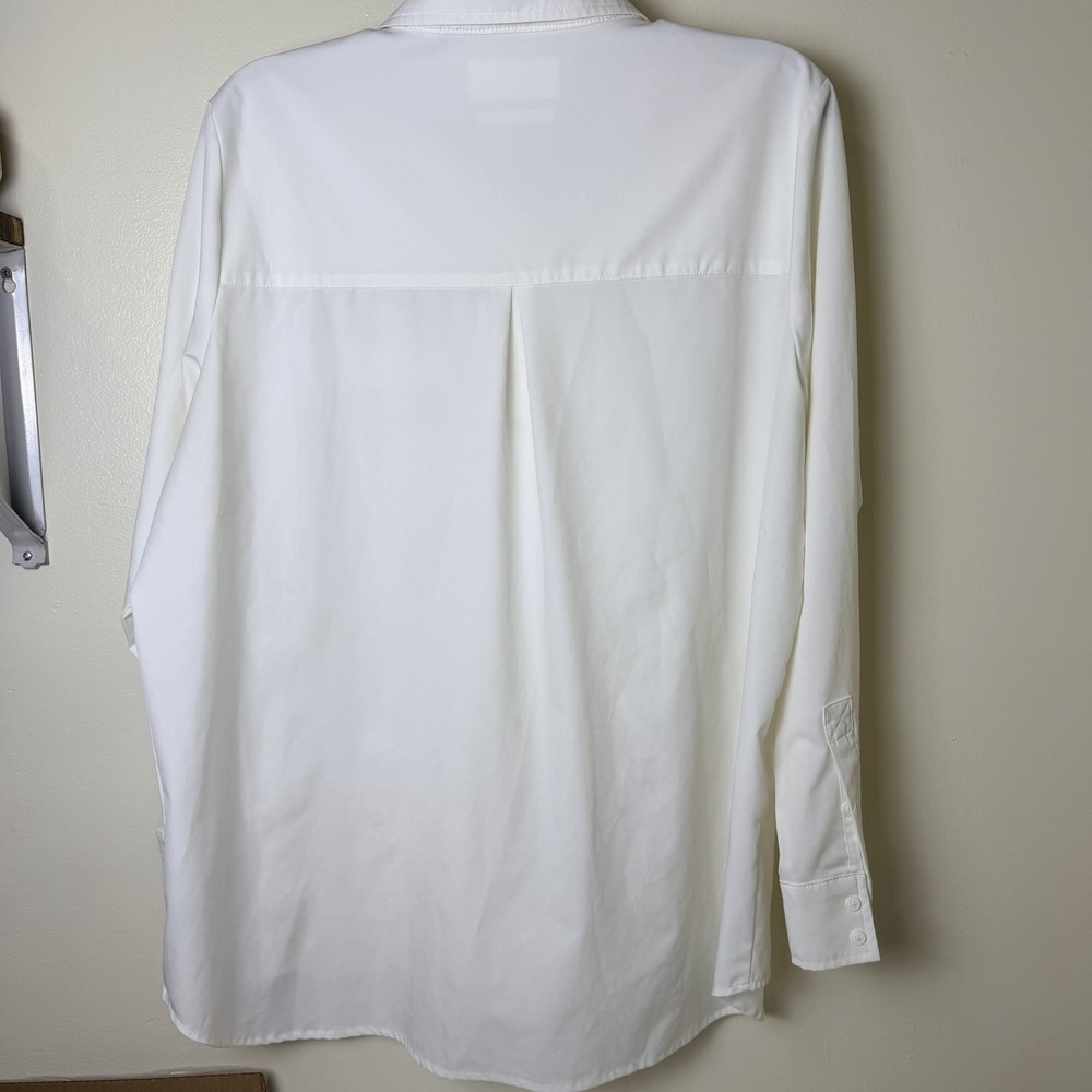 Modern Ambition Women's Travel Shirt White Large Button Down Cool - Picture 11 of 11